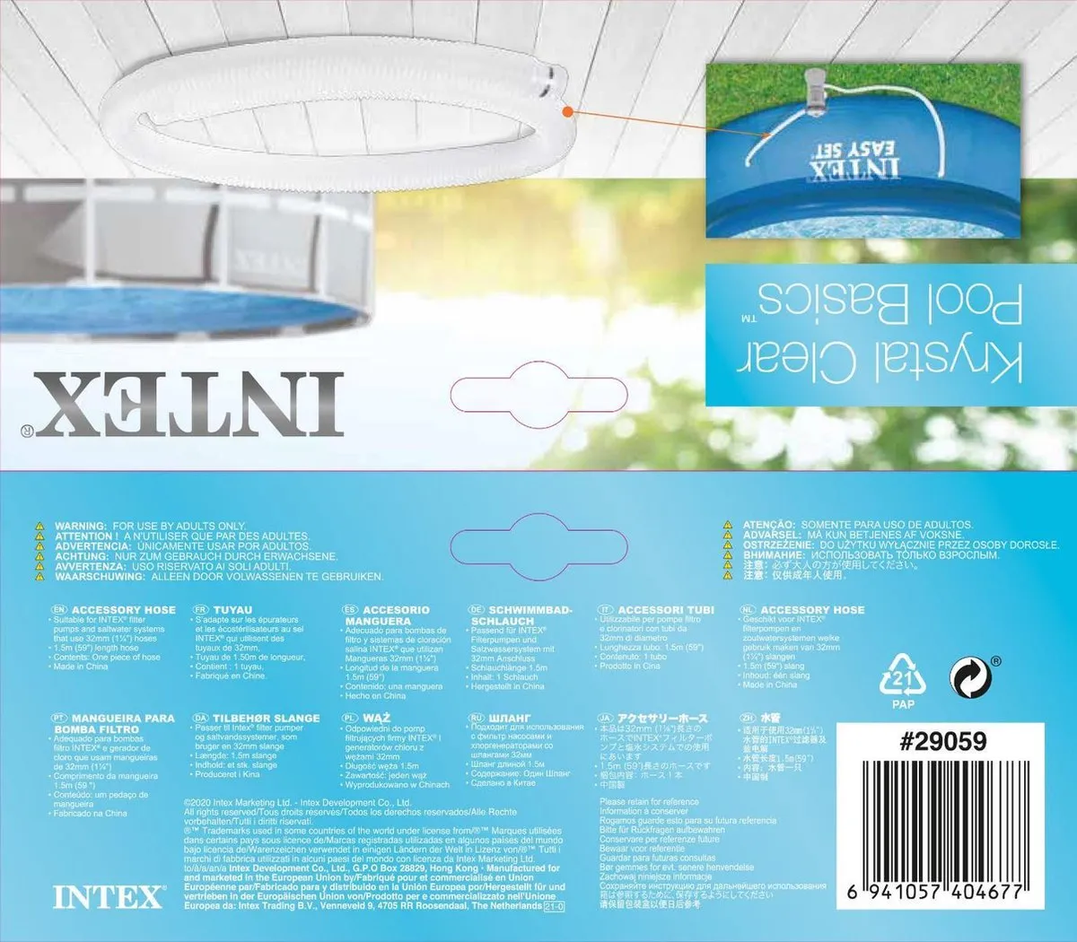 Intex 29059 Zwembadslang - 32 mm × 150 cm - afbeelding 6 van 7