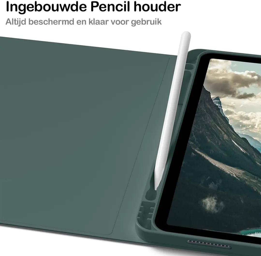 MobiQ iPad Air 11 (2026) Hoes met Toetsenbord - 11 Inch - Donkergroen