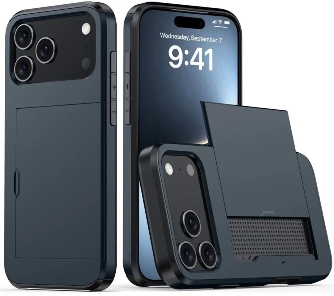 MobiQ Hybrid Card iPhone 17 Pro Hoesje