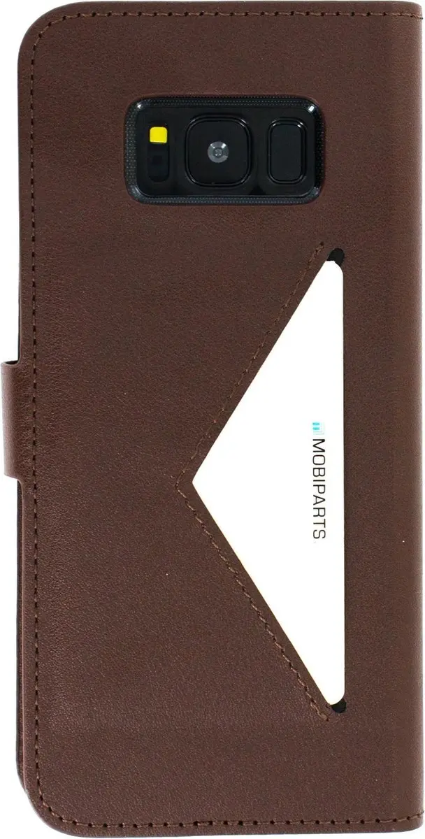 Mobiparts MP-73960 Hoesje Samsung Galaxy S8 - Wallet - Eco Leer Bruin