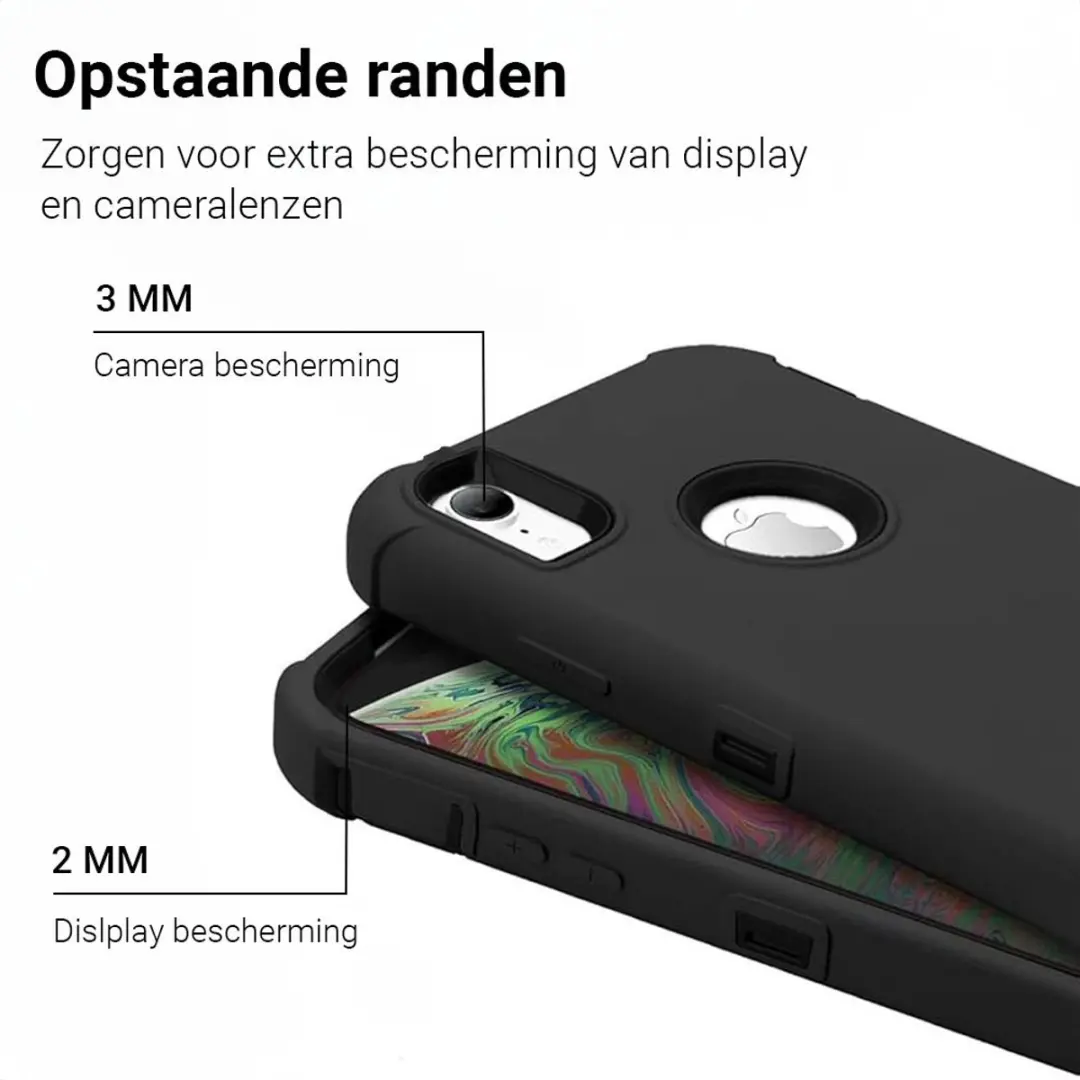 MobiQ Extreme Armor Hoesje 13-01702 - iPhone XR - Zwart