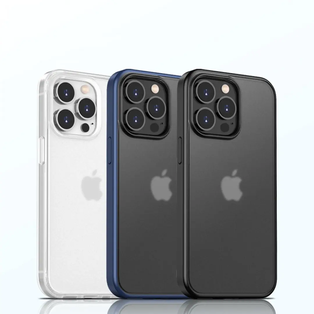 MobiQ Bumper Case iPhone 14 Frosted Clear