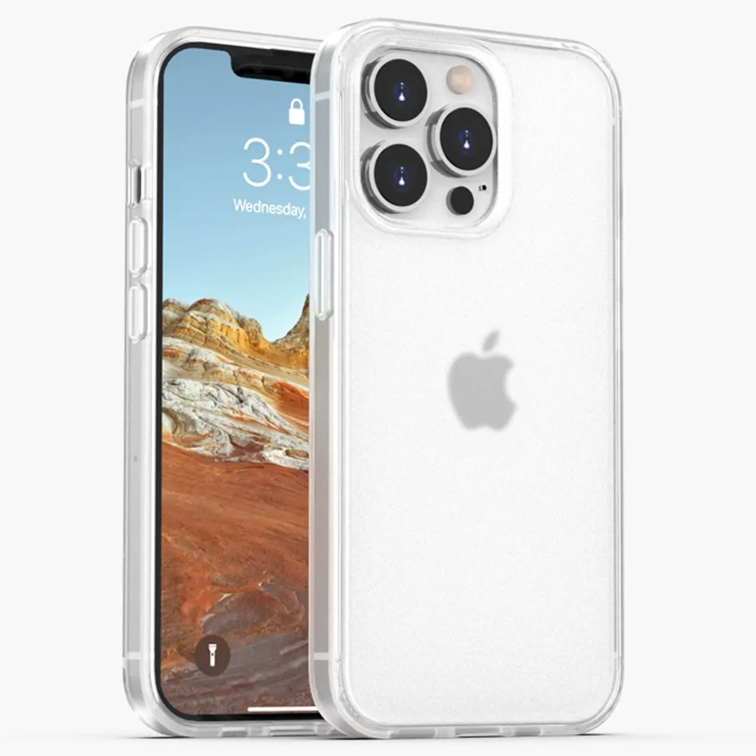 MobiQ Bumper Case iPhone 14 Frosted Clear - 13-01857