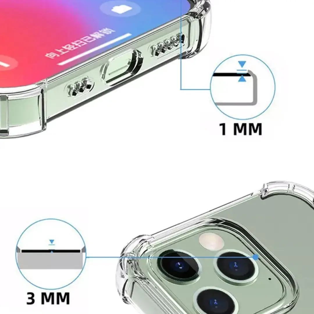 MobiQ Clear Rugged Hoesje 13-00944 - iPhone 13 Pro - Transparant