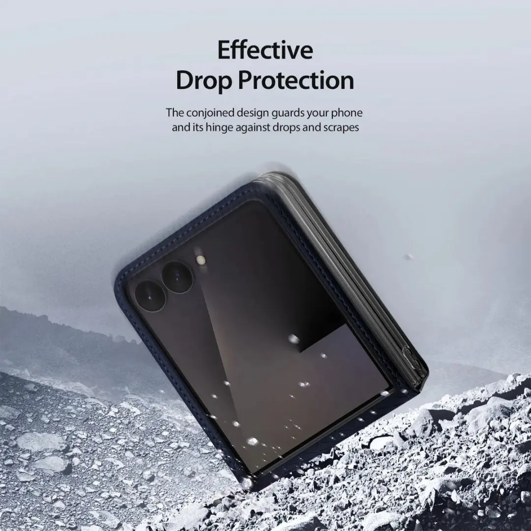 Dux Ducis Hoesje Samsung Galaxy Z Flip8 - Blauw