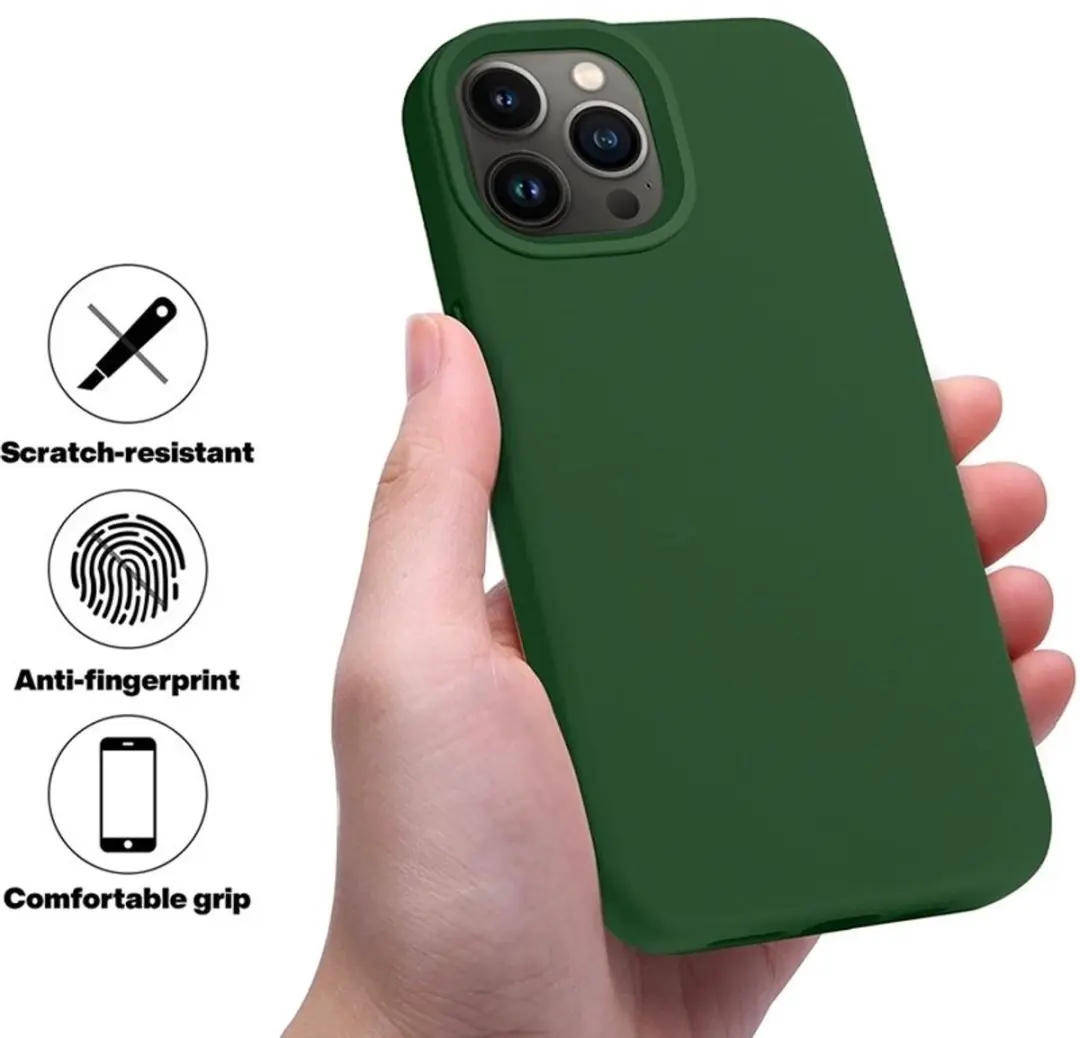 MobiQ 13-02925 iPhone 15 Pro Max Hoesje - Donkergroen