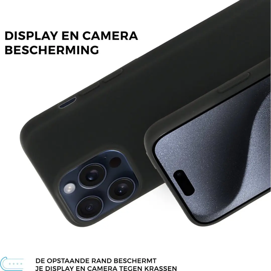 Mobiparts MP-5001969 Hoesje iPhone 15 Pro Max - Zwart
