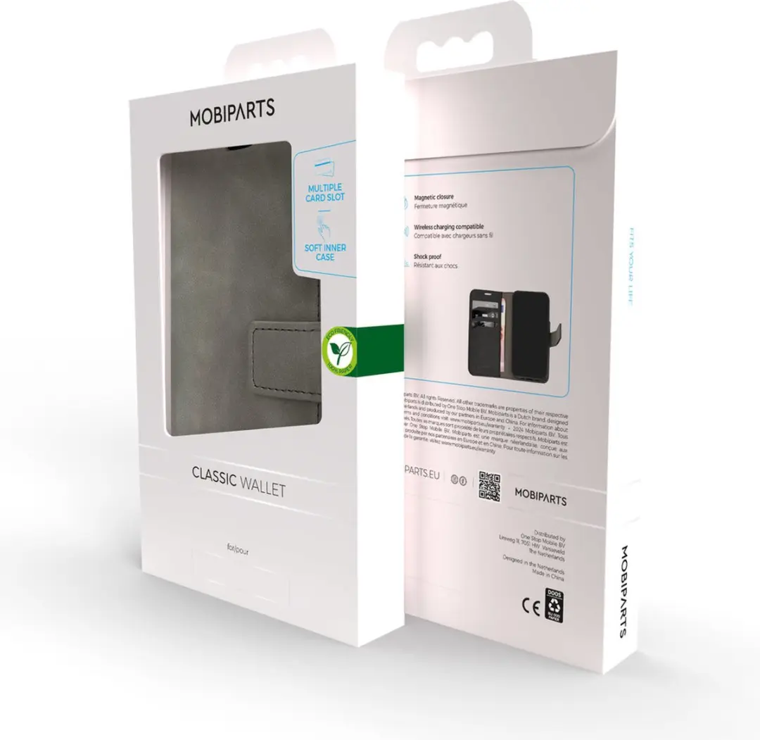 Mobiparts Classic Wallet Hoesje iPhone 13 Mini MP-5000765 - Grijs