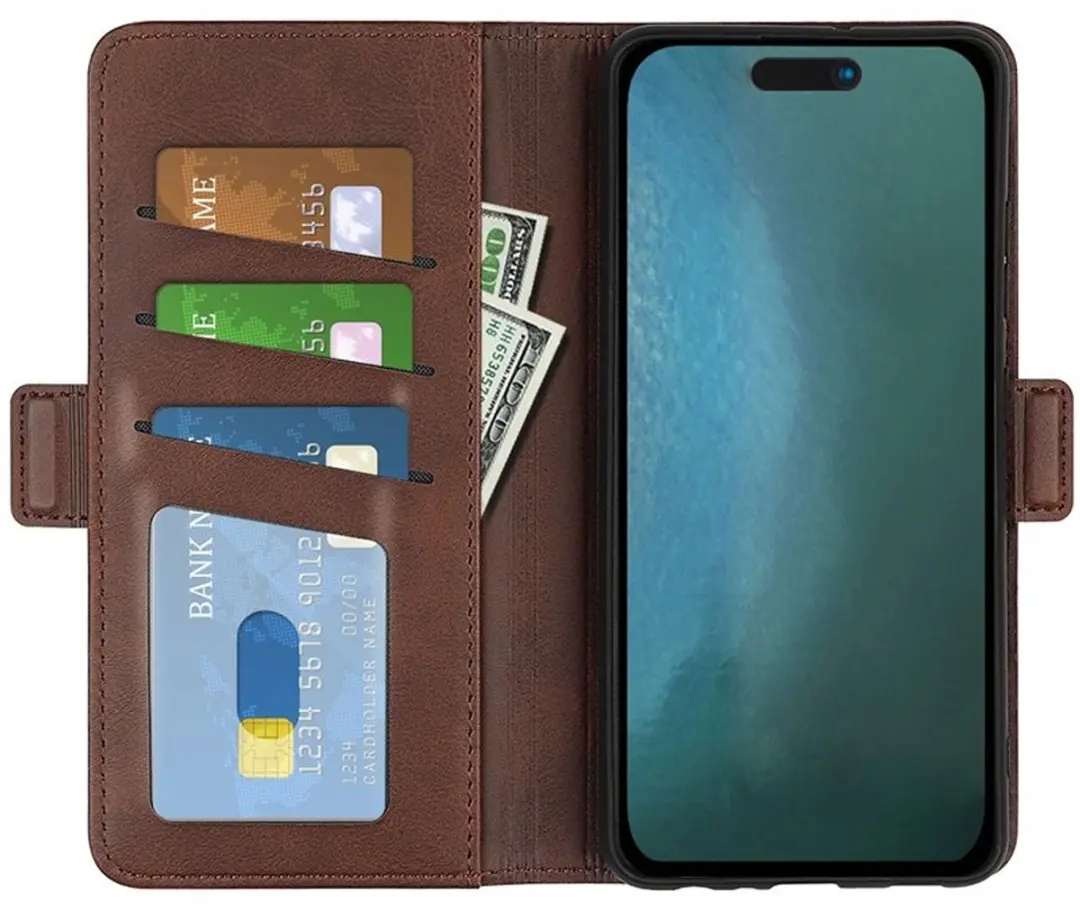 MobiQ PU Lederen Wallet Case iPhone 16 Pro 46-00310
