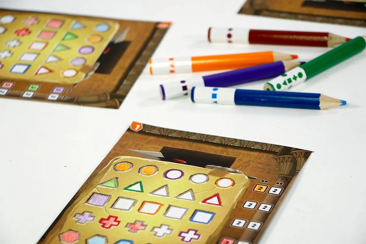999 Games Pick a Pen Crypten - Dobbelspel - 4 Spelers - Geel
