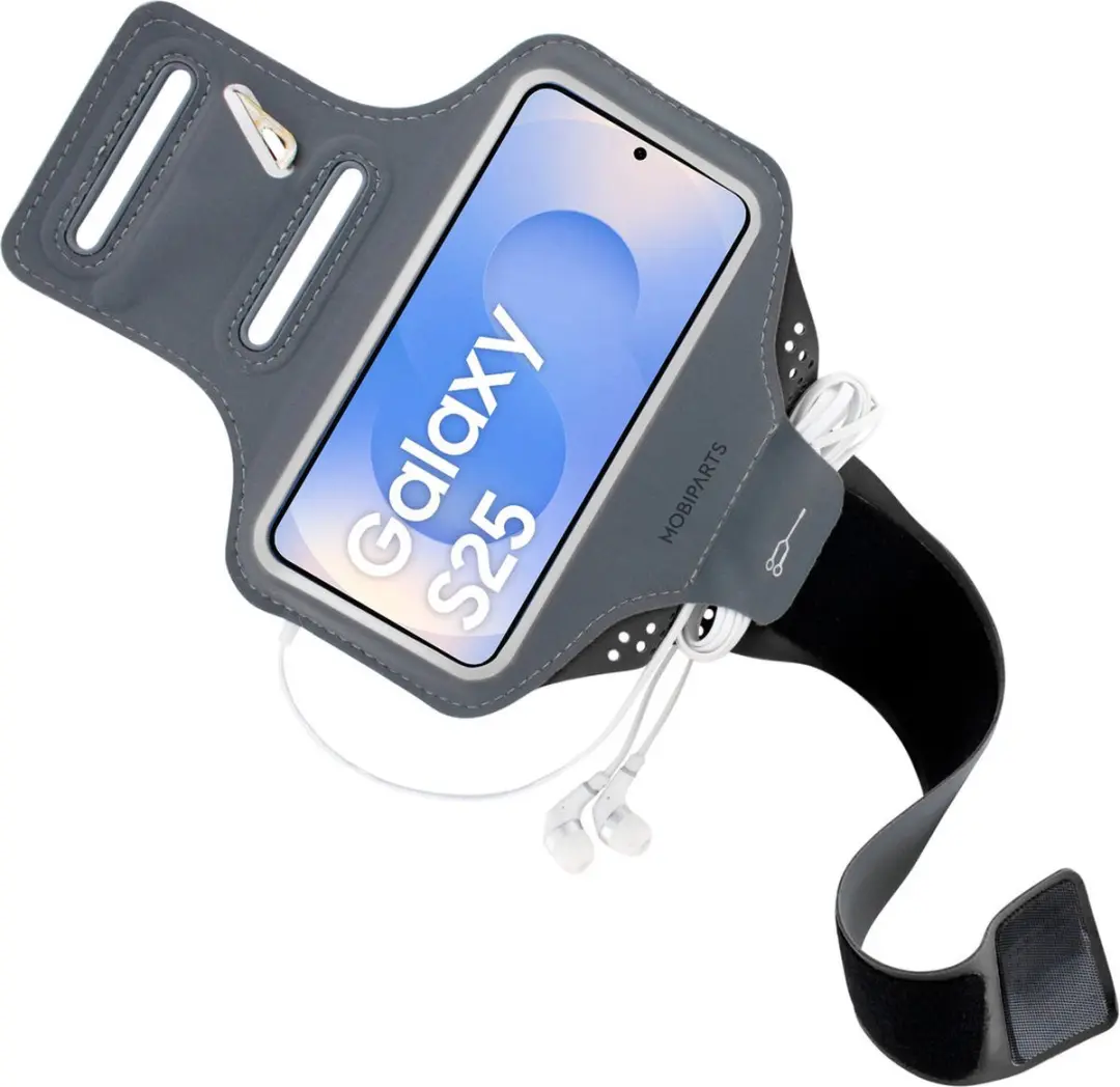 Mobiparts Hardloop Sportarmband MP-128601 - Samsung Galaxy S25 - Zwart