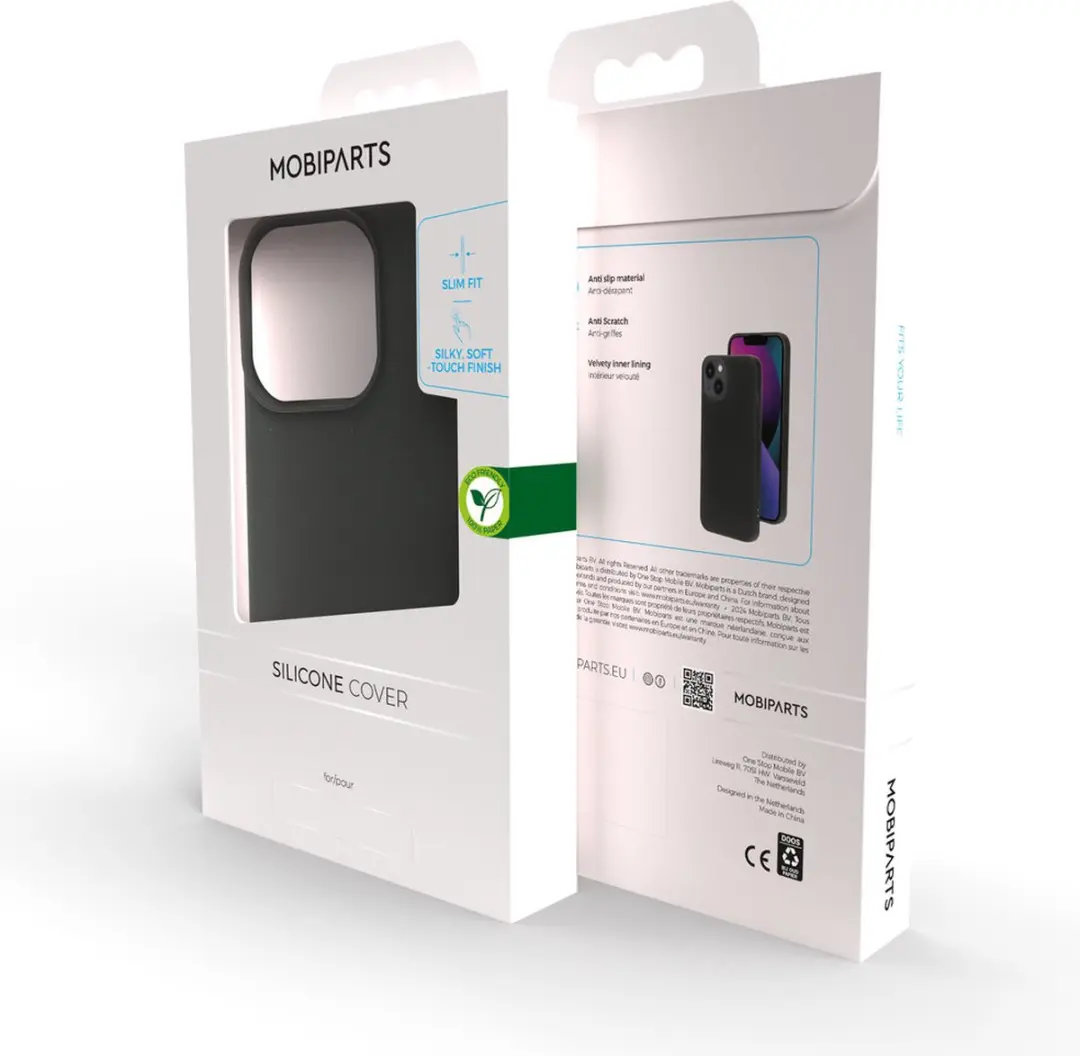 Mobiparts MP-5001997 Silicone Hoesje - iPhone 15 Pro Grijs