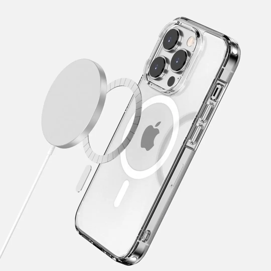 MobiQ Schokbestendige MagSafe Case iPhone 16 Pro Max 46-00472 - Transparant