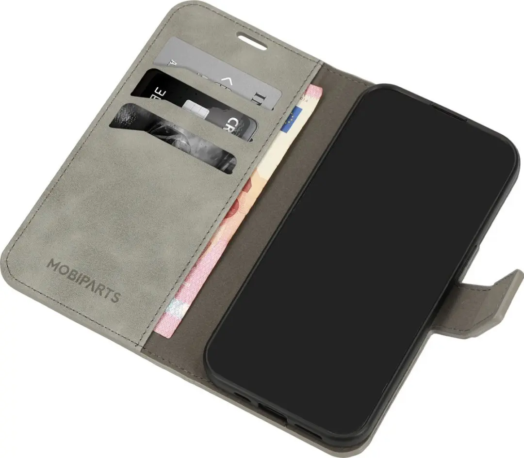 Mobiparts MP-125664 Hoesje Samsung Galaxy A25 - Wallet Eco Leer Grijs