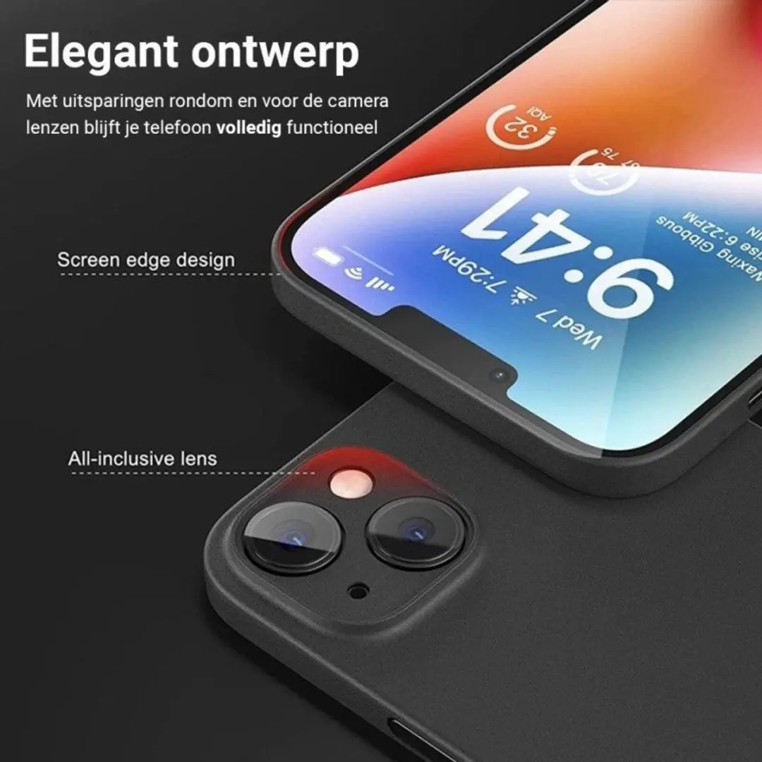 MobiQ Ultra Dun Hoesje 46-01332 - iPhone 17 Pro - Zwart