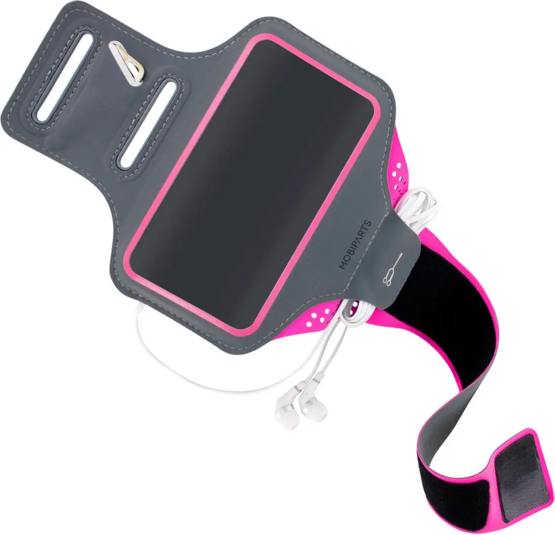 Mobiparts Hardlooparmband MP-104967 - Roze - 5 Pasjes