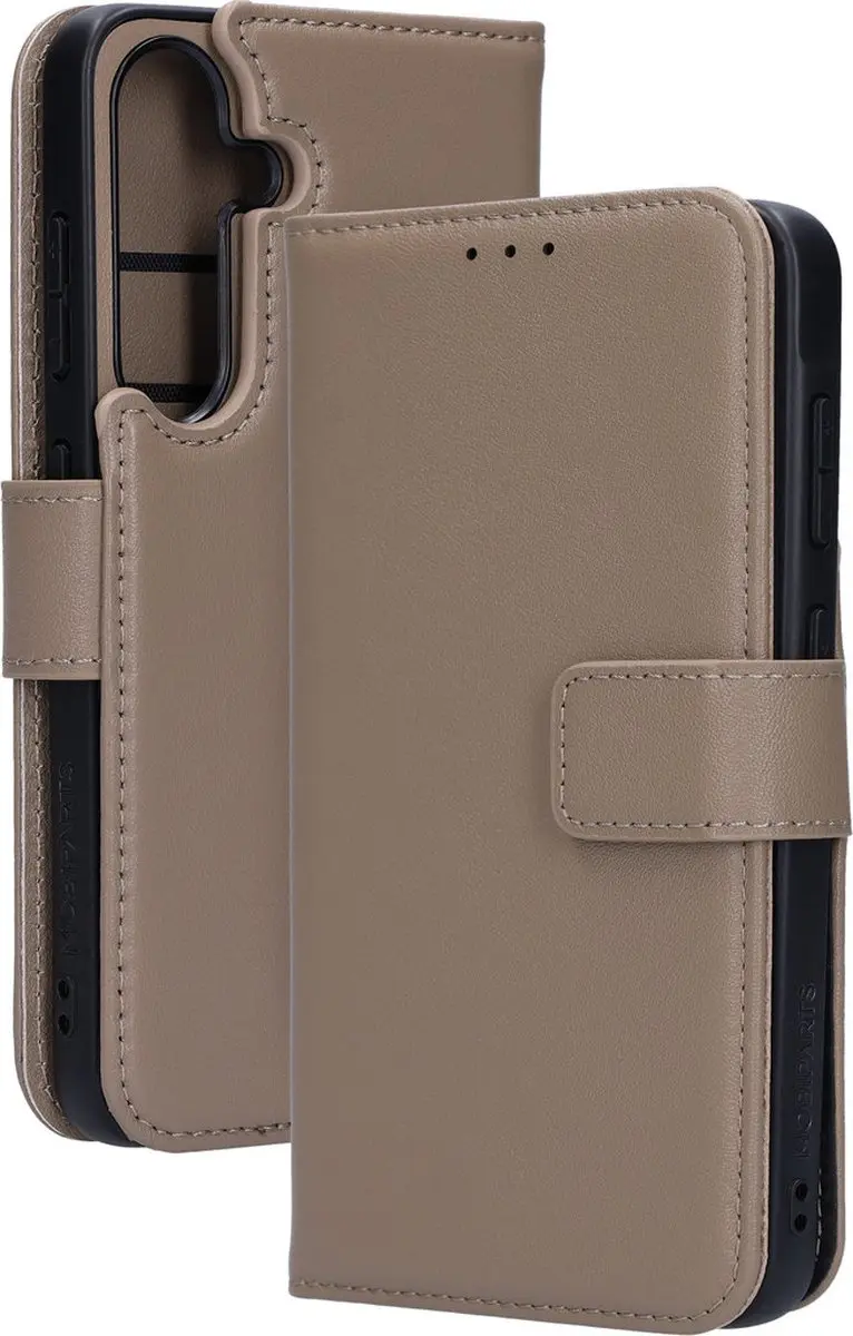 Mobiparts MP-128589 Hoesje Samsung Galaxy S25 - Wallet 2-in-1 Beige
