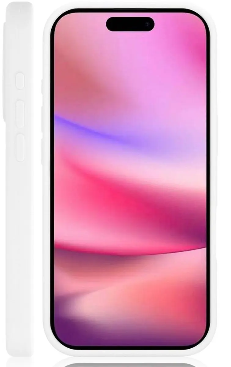 MobiQ Liquid Silicone Hoesje iPhone 16 Pro Max 46-00375 - Wit