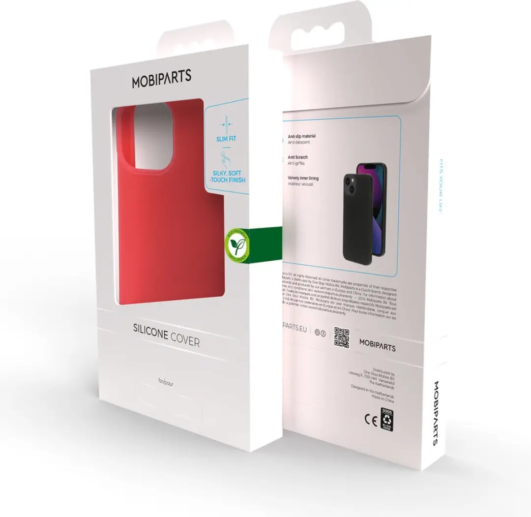 Mobiparts Silicone Cover iPhone 13 Mini - Rood - MP-5000481