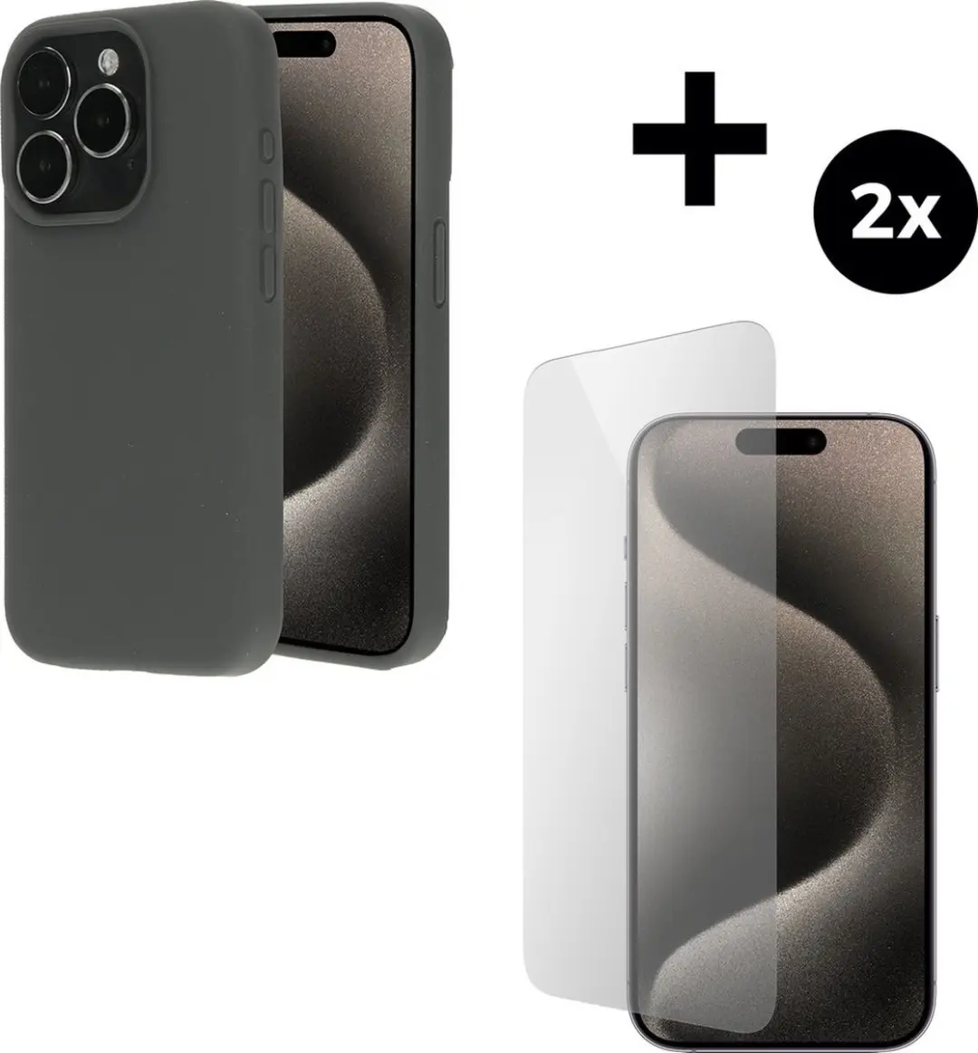 Mobiparts MP-5001998 Silicone Hoesje iPhone 15 Pro