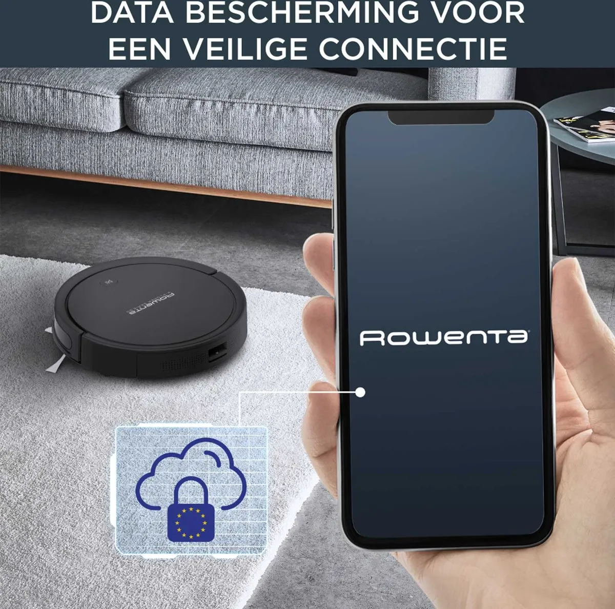 Rowenta RR7375 Robotstofzuiger - Basisstation - 0.4L Zwart