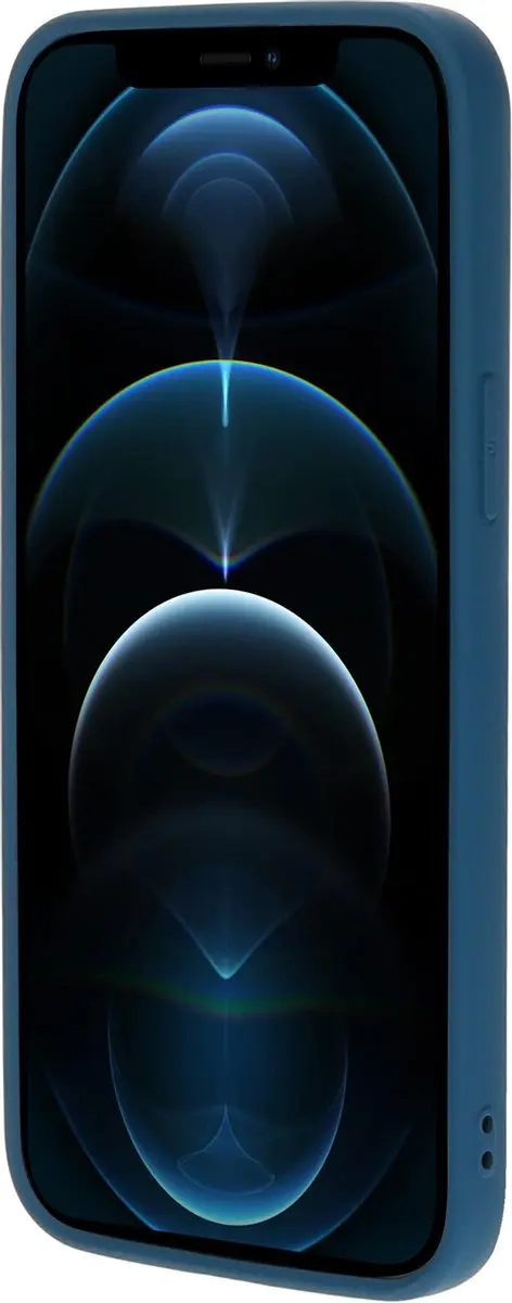 Mobiparts Hoesje iPhone 12 Pro Max Siliconen - Blauw - MP-108469