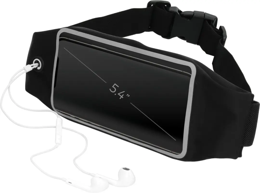 Mobiparts Comfort Fit Sport Belt MP-118658 - Apple iPhone 13 Mini - 5 Pasjes - Zwart