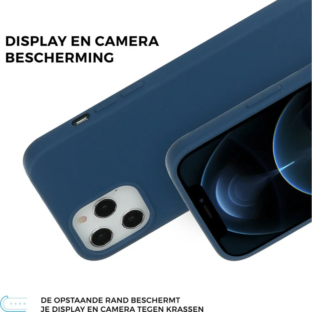 Mobiparts MP-5000103 Silicone Hoesje - iPhone 12 Pro Max - Blauw