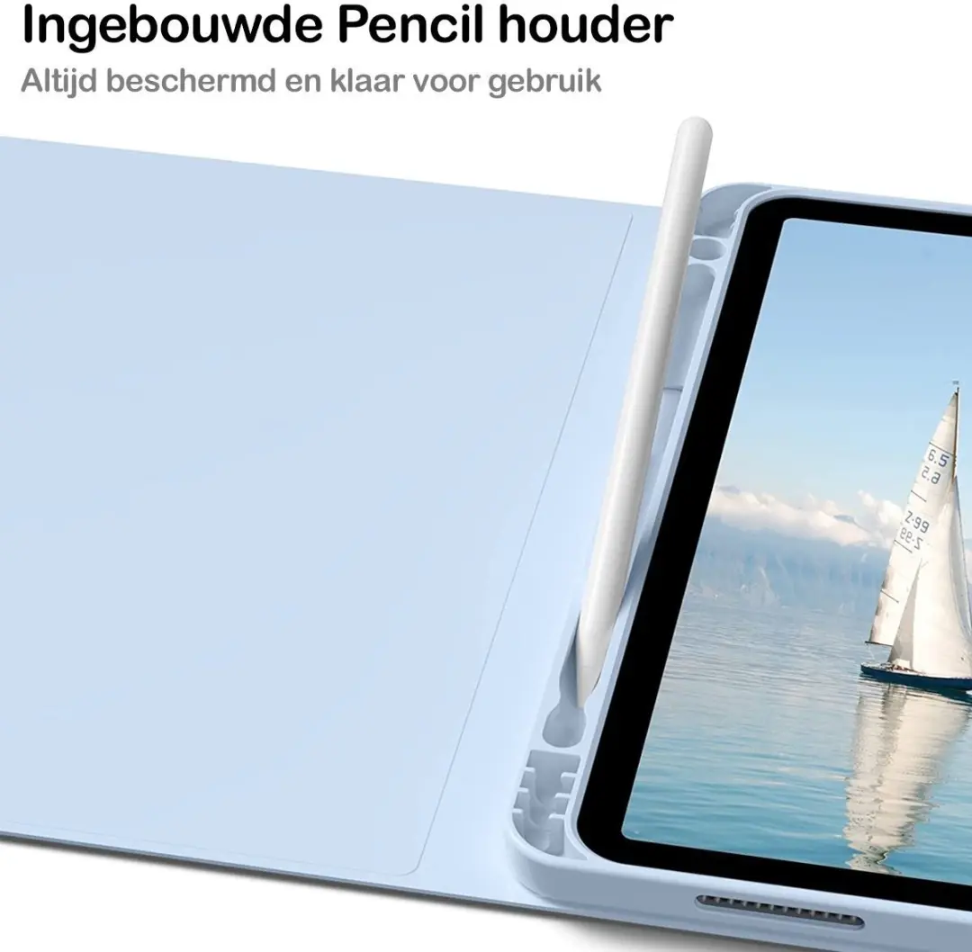 MobiQ Hoes met Toetsenbord 46-00912 - iPad Air 11 (2025) - Lichtblauw