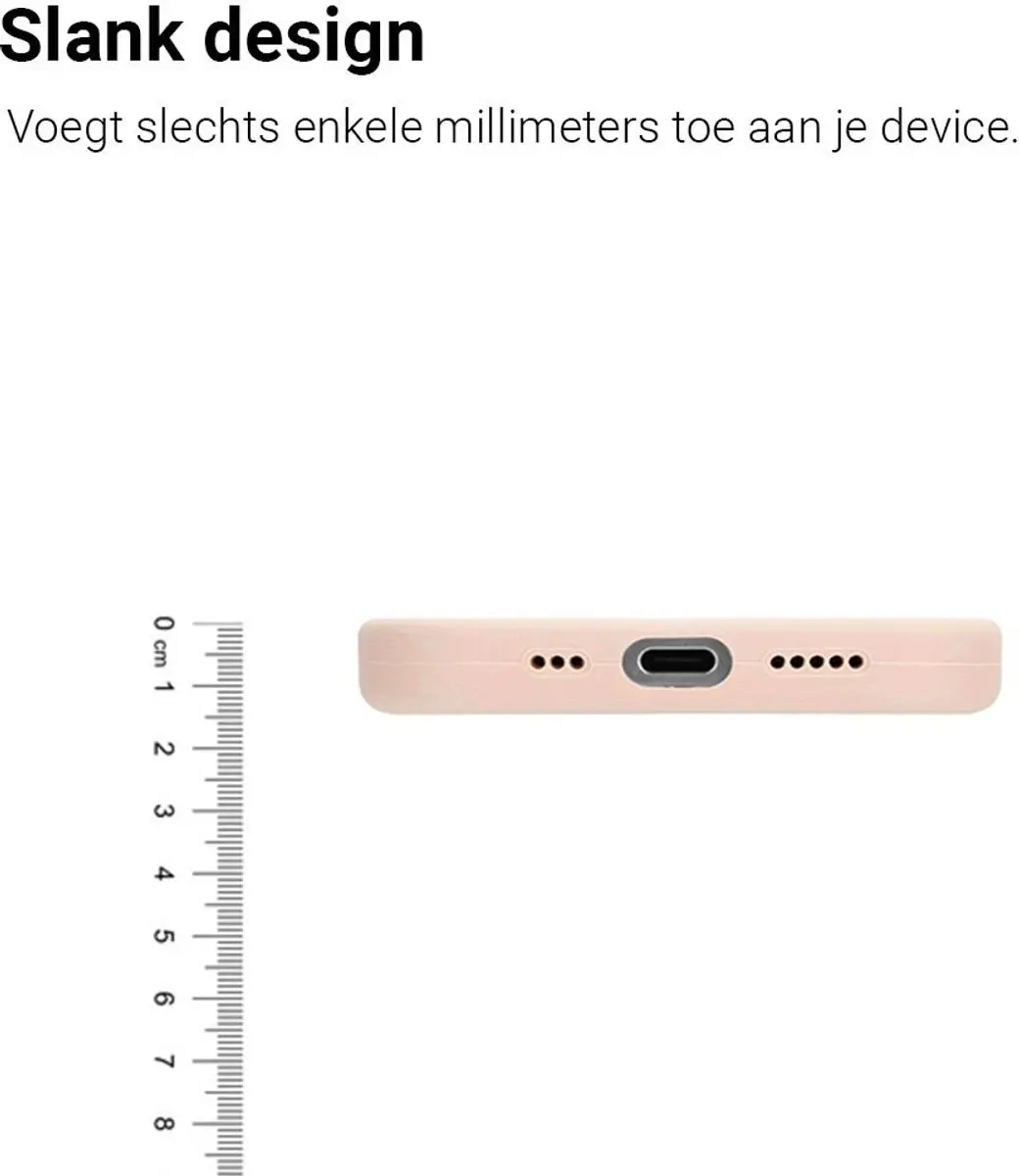 MobiQ Liquid Siliconen Hoesje 46-01434 - iPhone 17 Pro Max - Roze