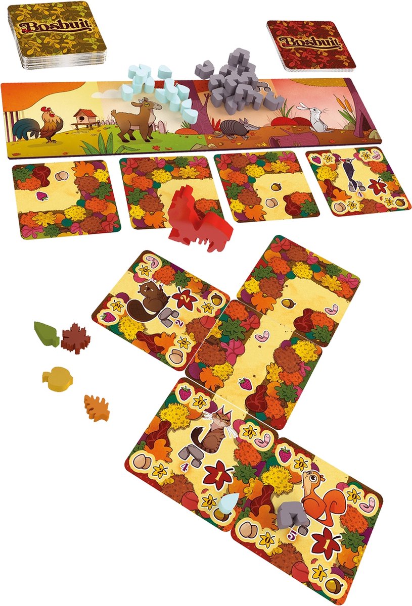 999 Games - Bosbuit - Legspel - Bordspel - Vrolijk bouw- en planningsspel - Familiespel - Gezelschapsspel - Klein cadeautje