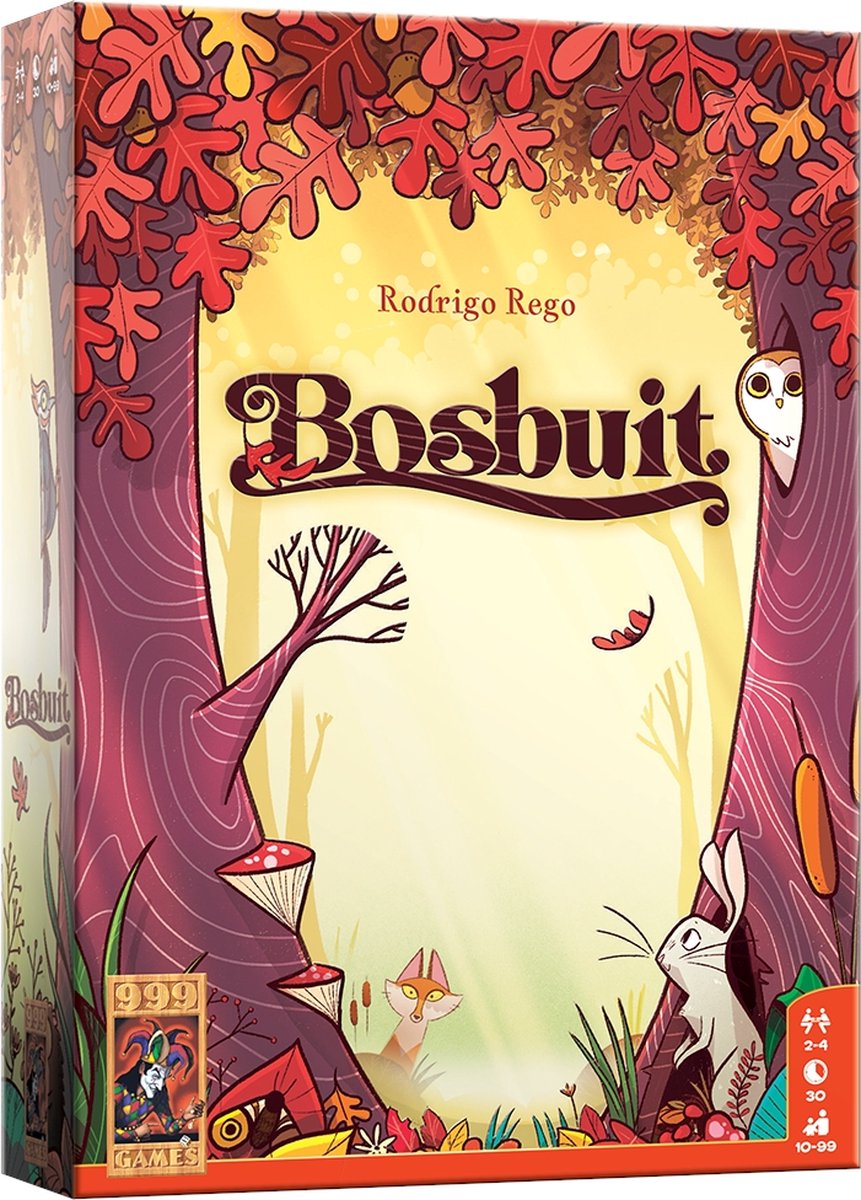 999 Games - Bosbuit - Legspel - Bordspel - Vrolijk bouw- en planningsspel - Familiespel - Gezelschapsspel - Klein cadeautje
