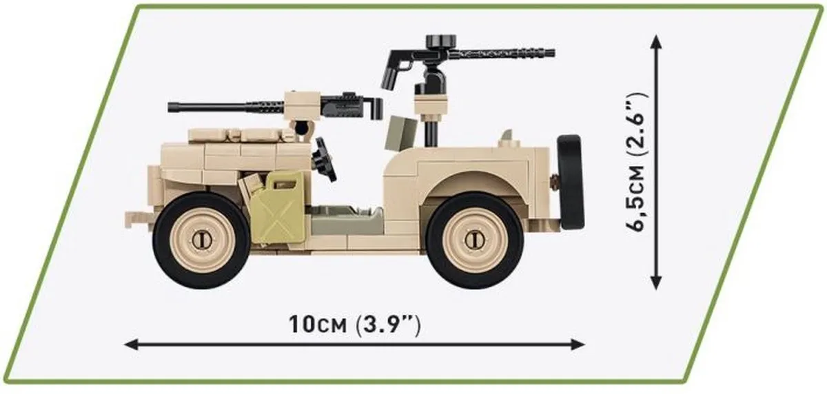 Cobi Willys MB-SAS COBI-2298 - 180 Onderdelen - Meerkleurig
