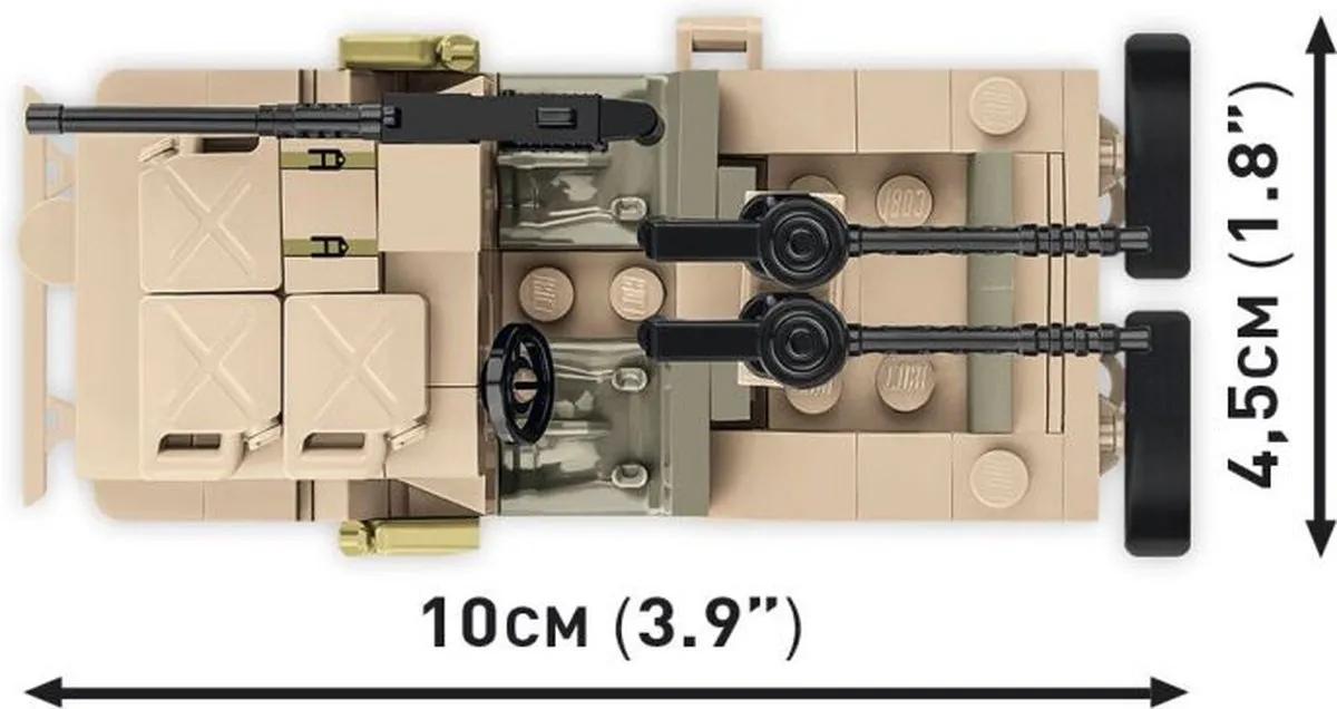 Cobi Willys MB-SAS COBI-2298 - 180 Onderdelen - Meerkleurig