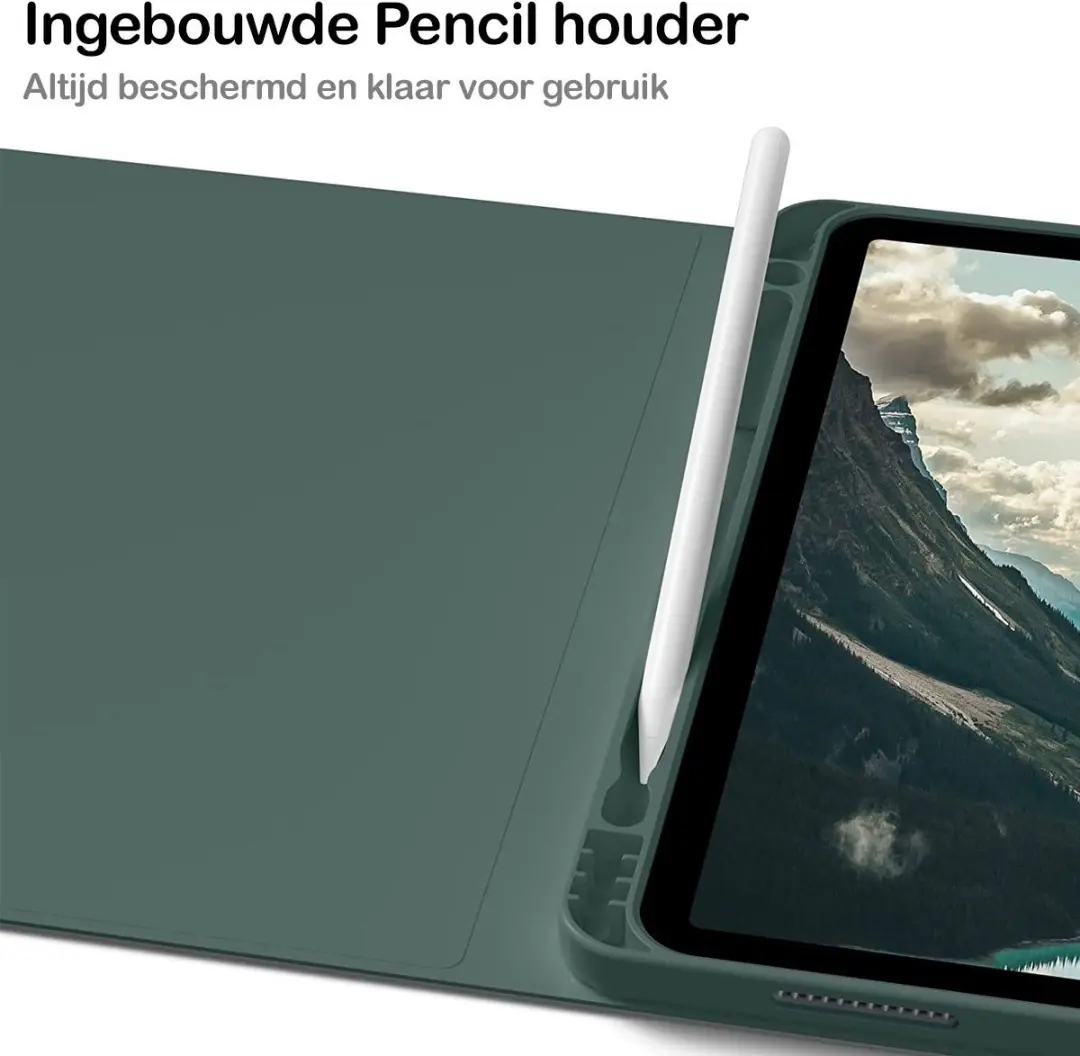 MobiQ Toetsenbordhoes iPad Air 6 11" - Bluetooth - Donkergroen - 13-03440
