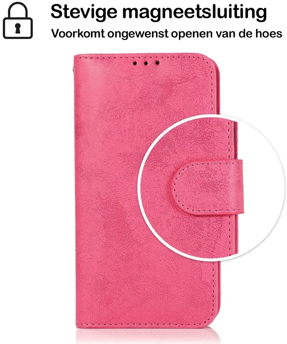 MobiQ Classic Wallet Case iPhone 16 Pro Max - roze - MPN 46-00431