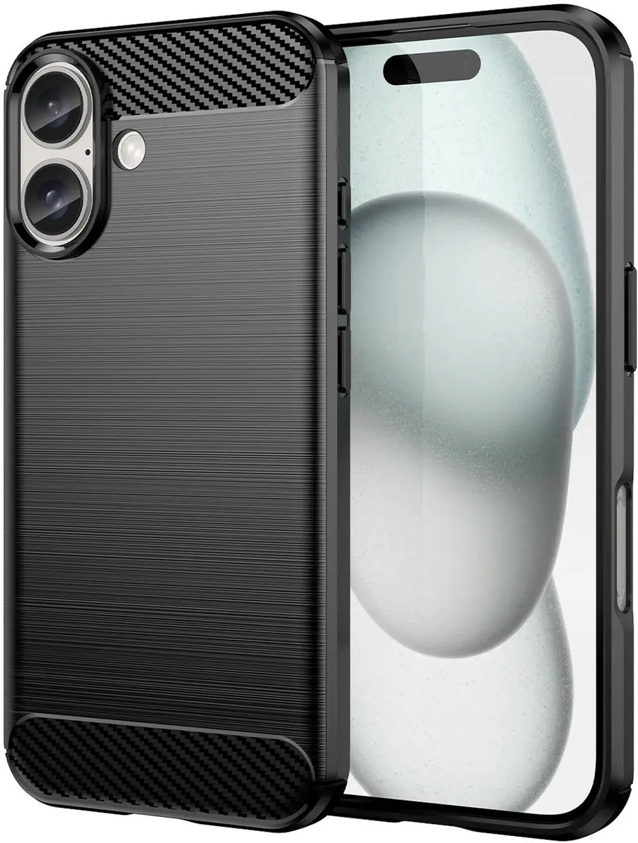 MobiQ Hybrid Carbon Look iPhone 17 Hoesje