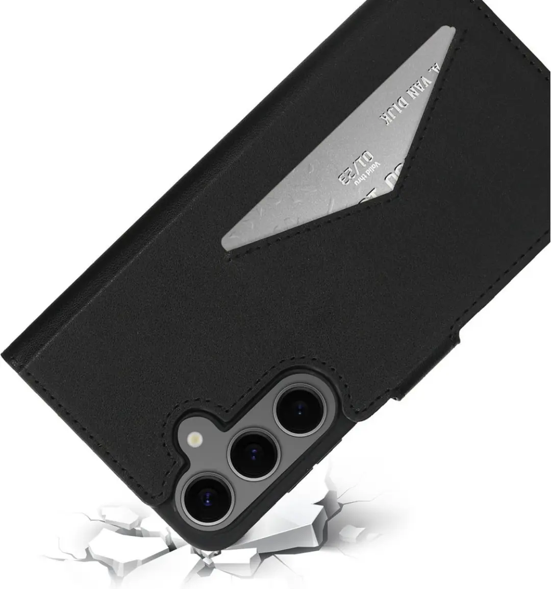 Mobiparts MP-125460 Hoesje Samsung Galaxy S24 Plus - Wallet - Eco Leer - Zwart