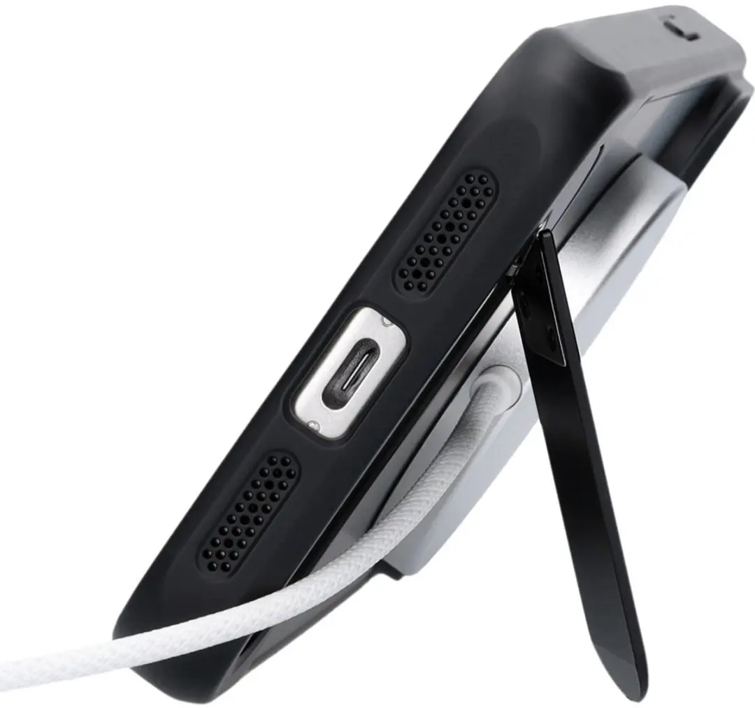 Mobiparts MP-102472 Hoesje iPhone 16 - Hardcover MagSafe - Zwart/Transparant