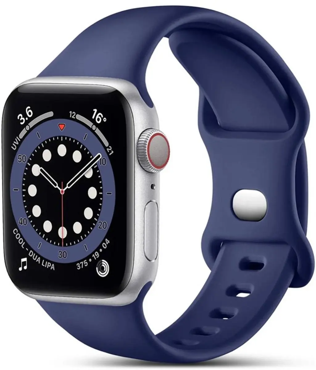 MobiQ Siliconen Bandje Apple Watch 40mm