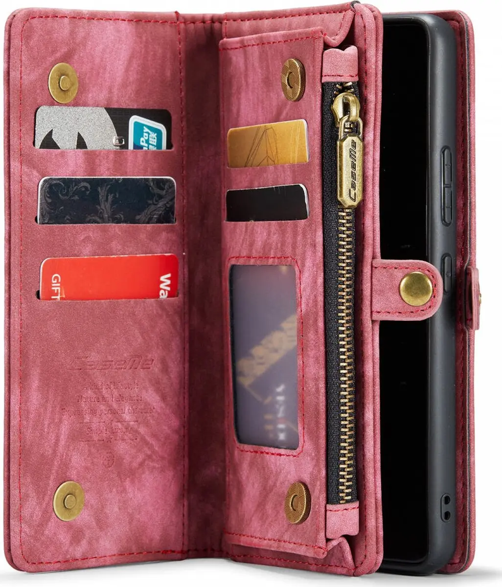 Caseme 008 Book Case Samsung Galaxy A53 - 9 Pasjes - Rood - afbeelding 6 van 6