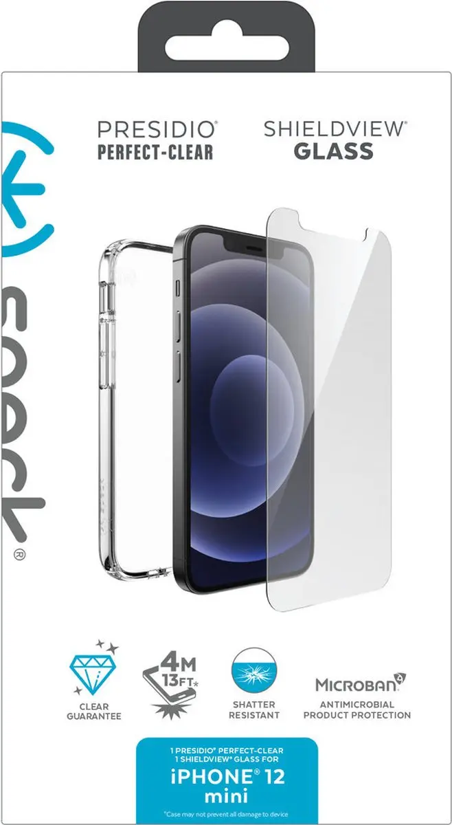 Speck Presidio Perfect Clear 139188-5085 Hoesje - iPhone 12 Mini - Transparant