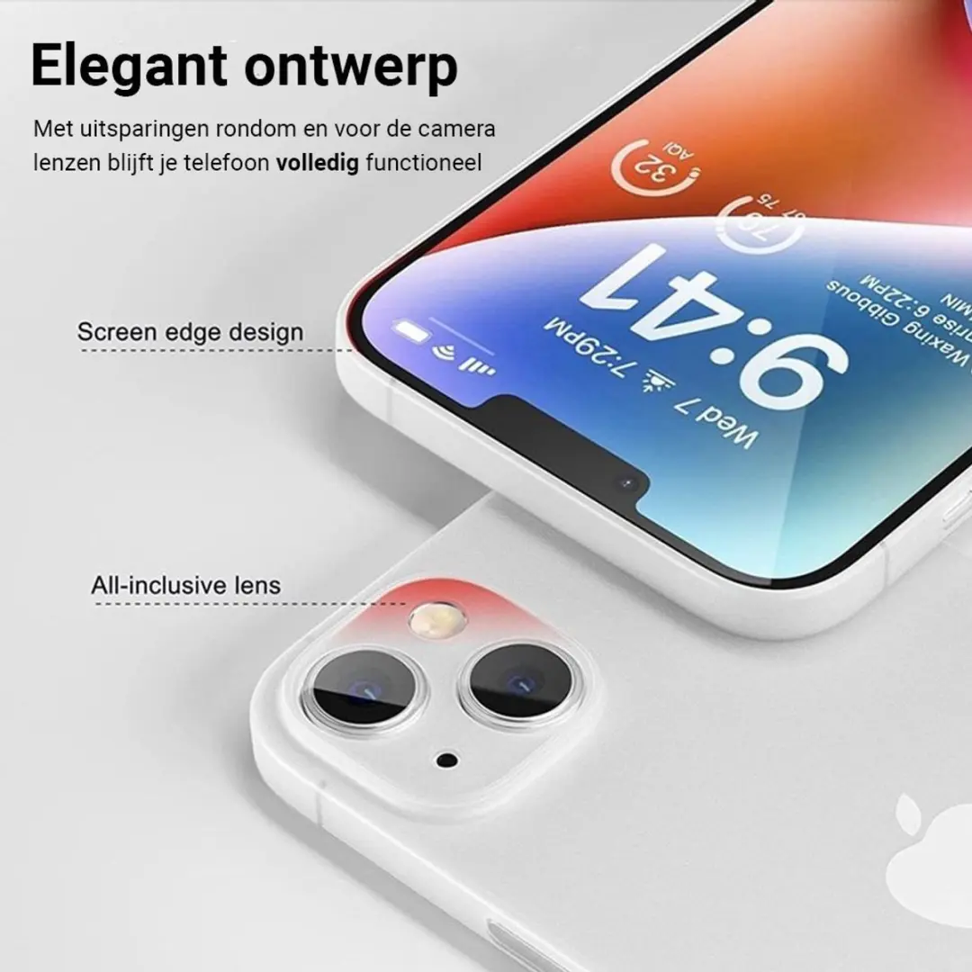 MobiQ Ultra Dun Hoesje iPhone 17 Frosted Clear - MPN 46-01145