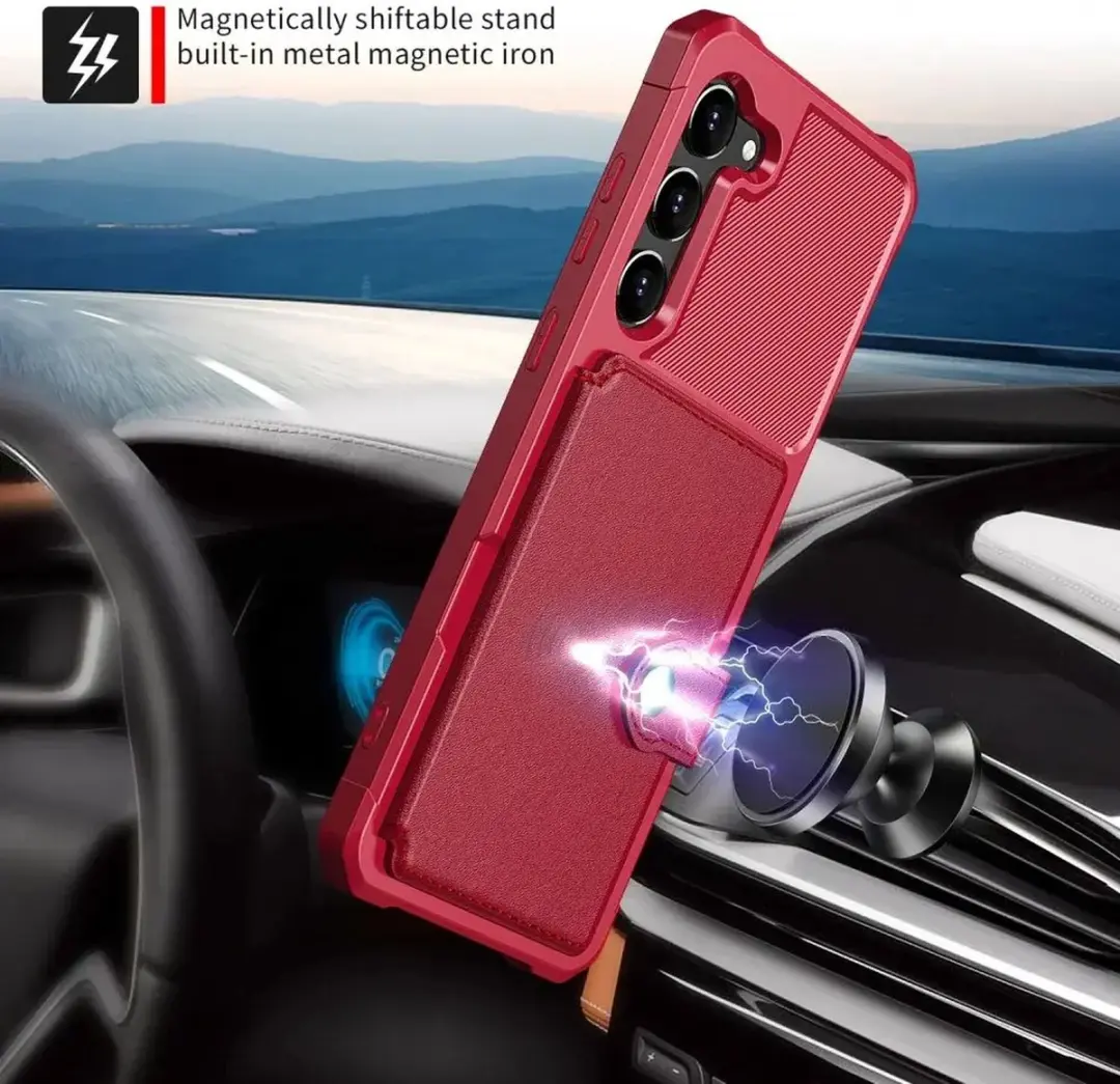Selected Portemonnee Hoesje Samsung Galaxy S23 - 4 Pasjes - Rood