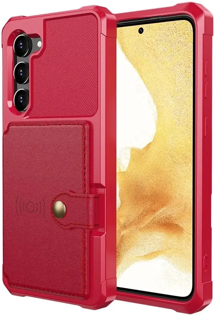 Selected Portemonnee Hoesje Samsung Galaxy S23 - 4 Pasjes - Rood