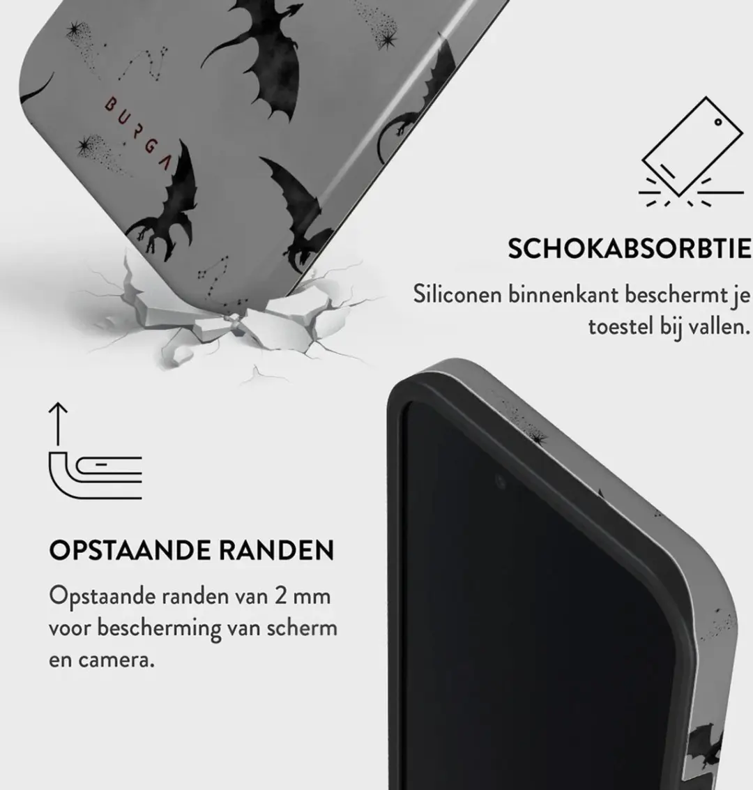 Burga Tough MagSafe Hoesje - iPhone 16/17 - Draco