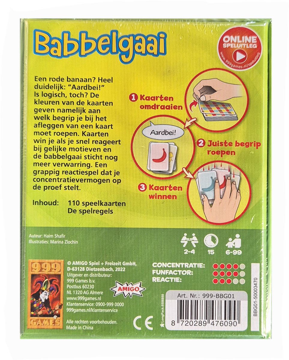 999 games kaartspel babbelgaai