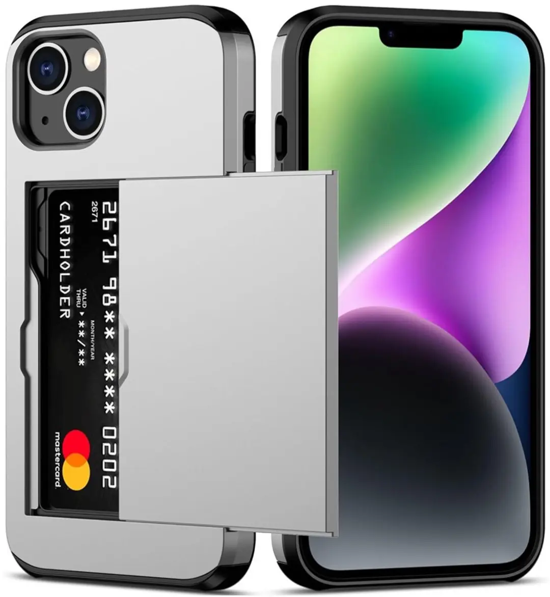 MobiQ iPhone 15 Pashoesje Grijs