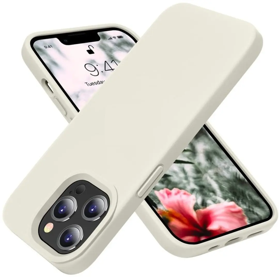 MobiQ Liquid Silicone Hoesje iPhone 15 Pro