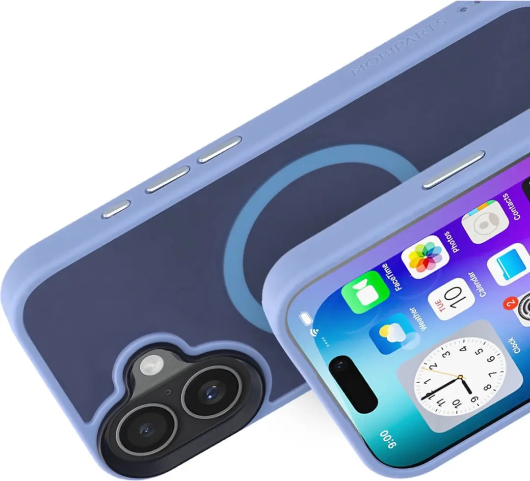 Mobiparts Hoesje iPhone 17 Hardcover MagSafe Blauw - MP-130084